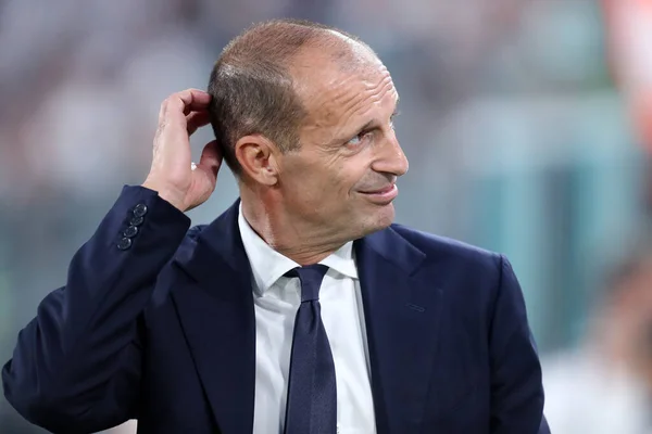 Massimiliano Allegri Head Coach Juventus Serie Match Beetween Juventus Sassuolo — Stock fotografie
