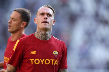 Rick Karsdorp of As Roma  during the Serie A match between Juventus Fc and As Roma.