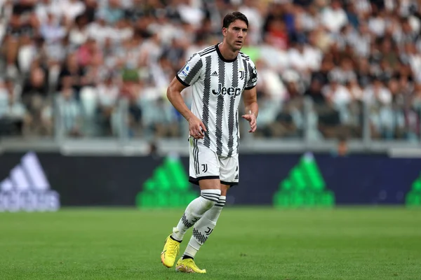 Dusan Vlahovic Juventus Serie Match Juventus Roma — 스톡 사진