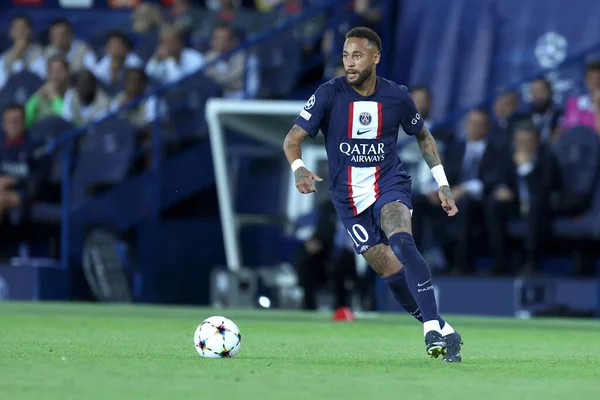 Neymar Silva Paříže Saint Germain Během Utkání Ligy Mistrů Uefa — Stock fotografie