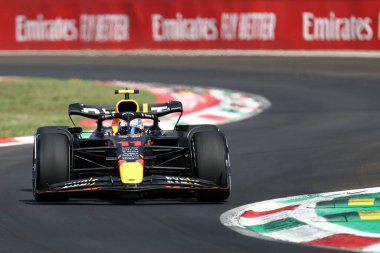 Monza, İtalya. 8-11 Eylül 2022. İtalya F1 Grand Prix 'sinde Red Bull Racing' den Sergio Perez,