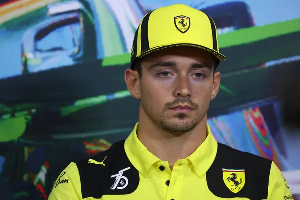 Monza Italia Settembre 2022 Charles Leclerc Della Scuderia Ferrari Durante — Foto Stock