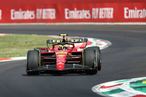 Monza - Italy. 8-11 September 2022. Carlos Sainz of  Scuderia Ferrari during the F1 Grand Prix of Italy,