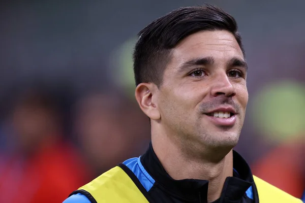 Giovanni Simeone Ssc Napoli Pendant Serie Match Opposant Milan Ssc — Photo