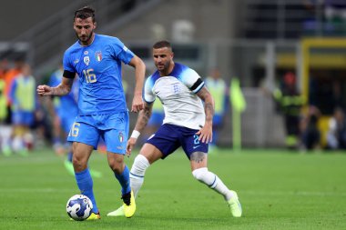 İtalyan Bryan Cristante, UEFA Uluslar Ligi A Grubu 'nun İtalya ile İngiltere arasında 23 Eylül 2022 tarihinde Milano, İtalya' da oynanan 3..