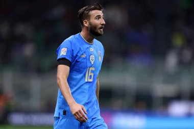 İtalyan Bryan Cristante, UEFA Uluslar Ligi A Grubu 'nun İtalya ile İngiltere arasında 23 Eylül 2022 tarihinde Milano, İtalya' da oynanan 3..