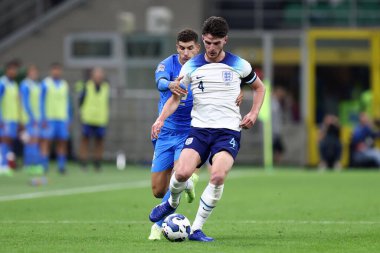 23 Eylül 2022 tarihinde İtalya 'nın Milano kentinde oynanan UEFA Milletler Ligi Ligi A Grubu 3 maçında İngiltere' den Declan Rice İtalya ile San Siro arasında oynanmıştır..