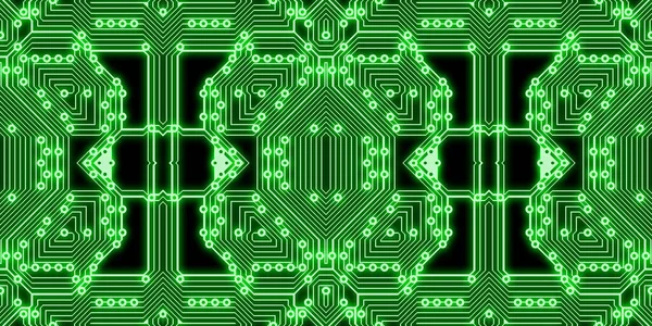 Glowing circuits for your sci-fi projects, cyber circuits, cyberpunk,seamless high definition pattern. Realistic circuit boards for science fiction films, design