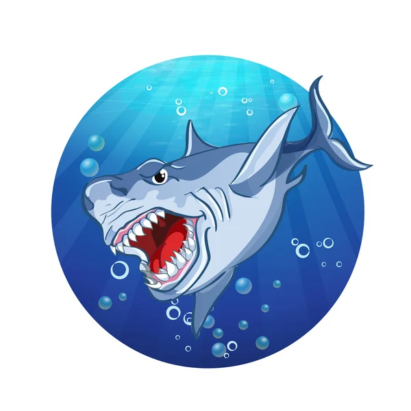 Requin maléfique — Image vectorielle