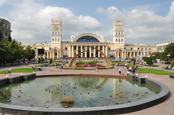 Estación de tren en Kharkov — Foto de Stock