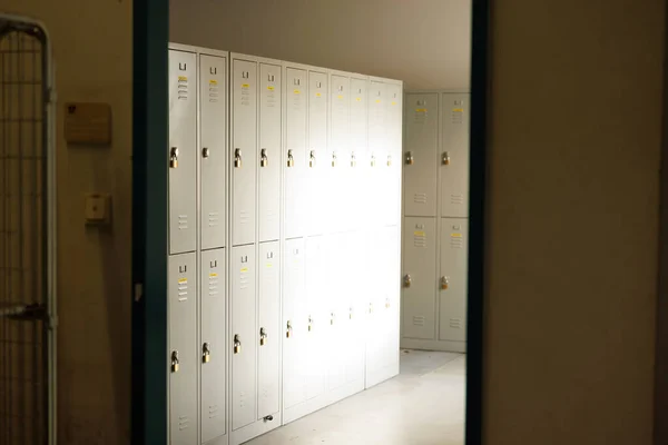 Modern Locker Room Interior Warehause Concept Workers High Quality Photo — Stockfoto