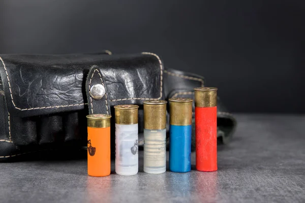 Munições Calibre Para Caçar Armas Furo Dentes Lisos — Fotografia de Stock