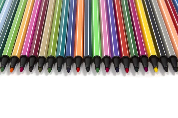 Colored felt tip pens — Stock Photo, Image