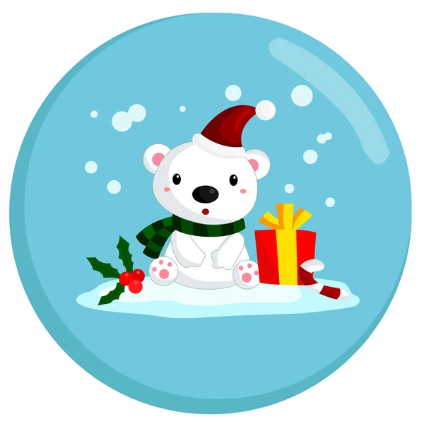 Bébé ours polaire — Image vectorielle