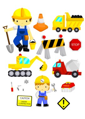 İnşaat vektör set