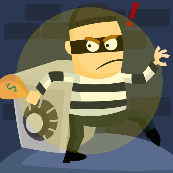 Burglar — Stock Vector