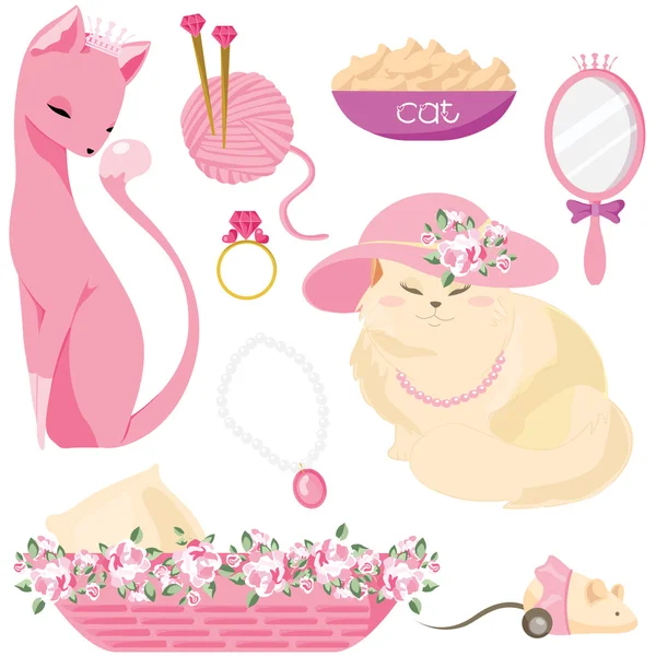 Cat Princess — Stock Vector