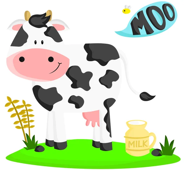 Vaca de granja — Archivo Imágenes Vectoriales