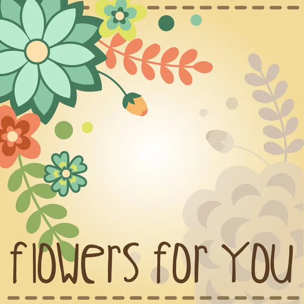 Banner de flores 2 — Vector de stock