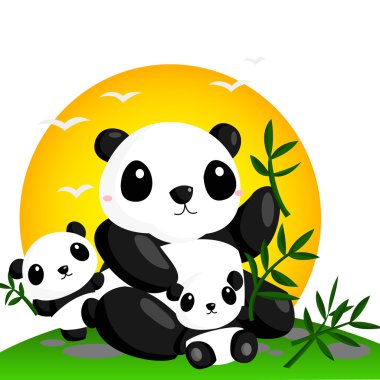 Big Panda clipart