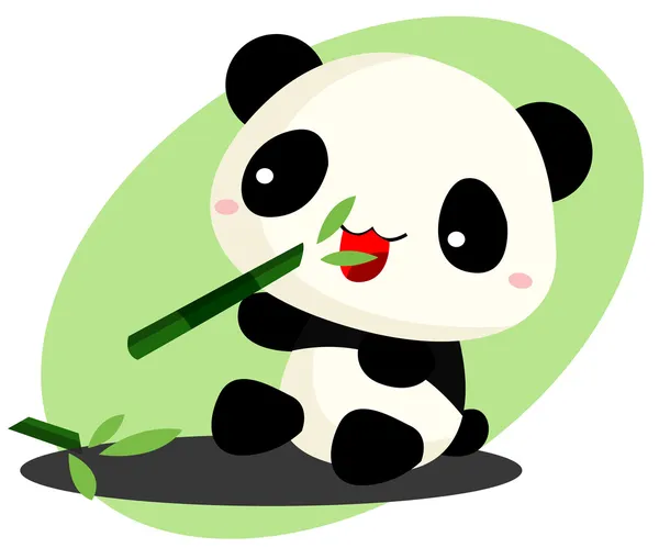 pics Simple Panda With Bamboo Drawing royalty free vector panda eating bamboo