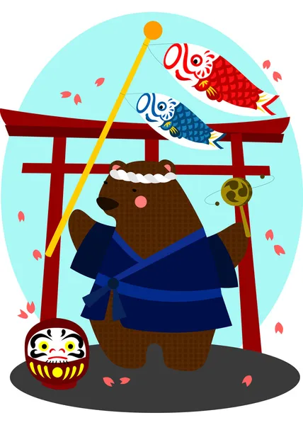 Japón oso — Archivo Imágenes Vectoriales