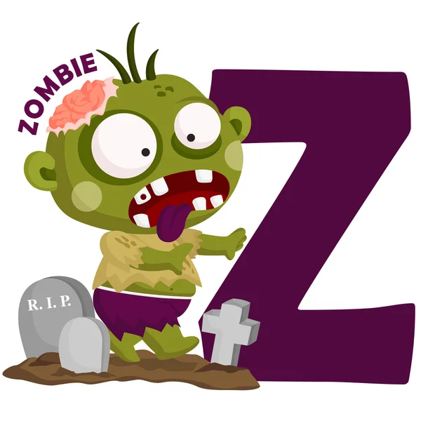 Z para Zombie —  Vetores de Stock