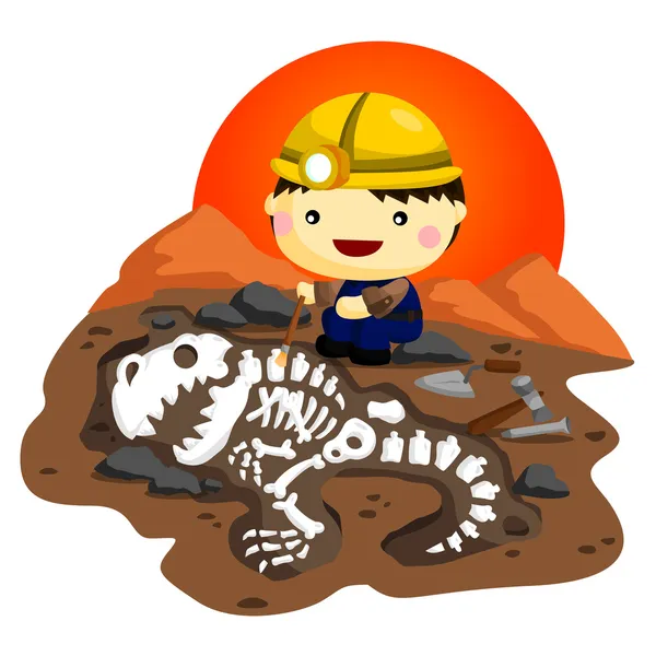 Archeolog — Wektor stockowy