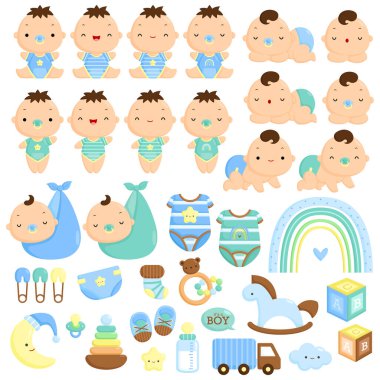 Bir Şirin ve Basit Erkek Bebek Serisi