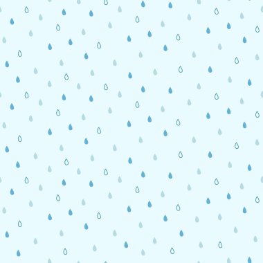 Açık mavi yağmur damlalarının kusursuz deseni