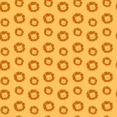 Sevimli bir aslanın kusursuz deseni.