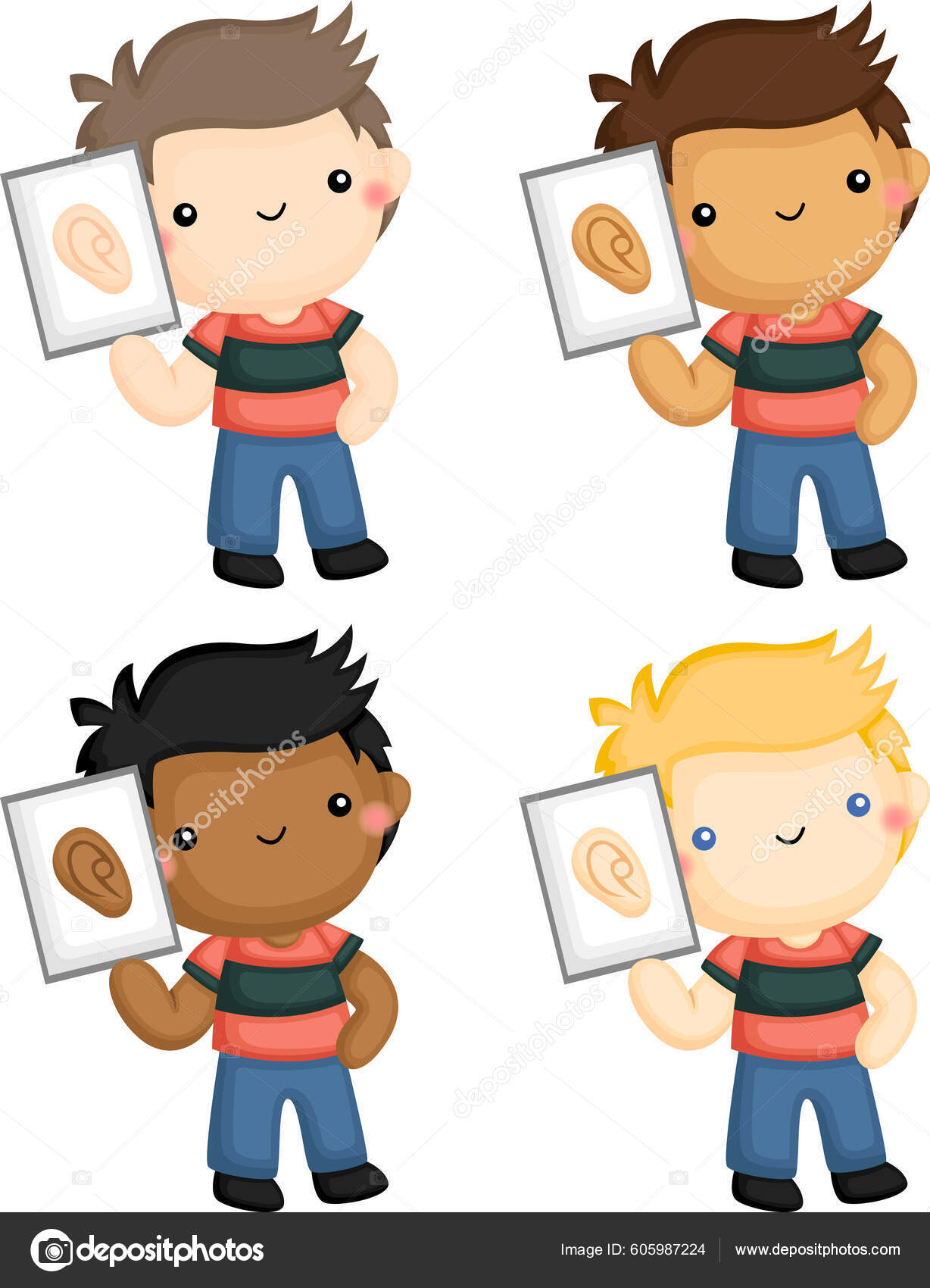 31 ilustraciones de stock de Kids hearing | DepositPhotos, image size:1228x1700