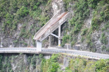 Yol Arthur pass ve yüksek dağlar, South Island, Yeni Zelanda