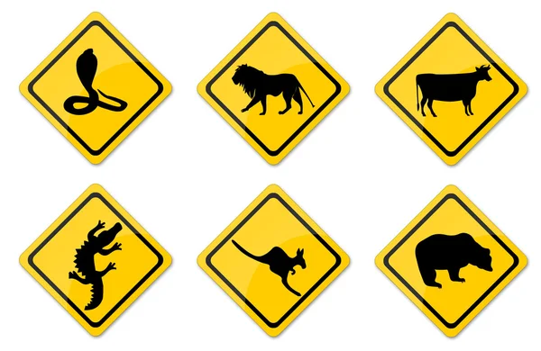 Warning Signs Set — Stock Photo, Image