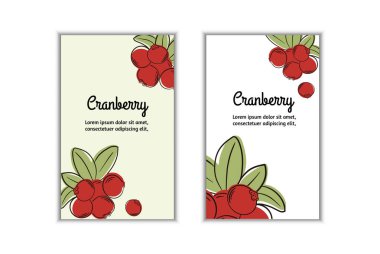 Vektör çizimleri. Bir dizi minimalist meyve posterleri veya fiyat etiketleri.