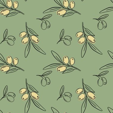 Vektör dekoratif çelenk zeytin dalı. Ambalaj etiketleri için