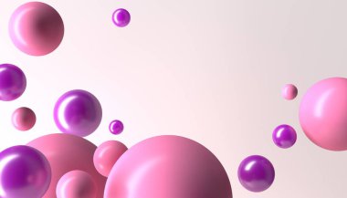 Kadife mor küreler, soyut toplar, çok renkli balonlar, şeker, geometrik arkaplan, ilkel şekiller, minimalist tasarım, parti dekorasyonu, plastik oyuncaklar, izole edilmiş elementler, ışıltılı kabarcık 3d