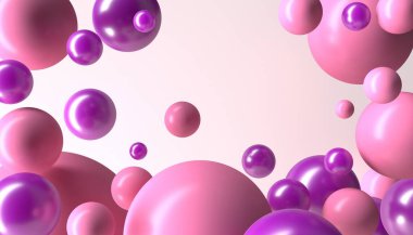 Kadife mor küreler, soyut toplar, çok renkli balonlar, şeker, geometrik arkaplan, ilkel şekiller, minimalist tasarım, parti dekorasyonu, plastik oyuncaklar, izole edilmiş elementler, ışıltılı kabarcık 3d