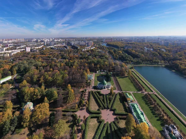 Vista Panorámica Del Museo Complejo Del Parque Kuskovo Principios Otoño —  Fotos de Stock