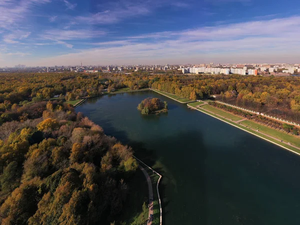 Vista Panoramica Del Museo Parco Complesso Kuskovo All Inizio Dell — Foto Stock