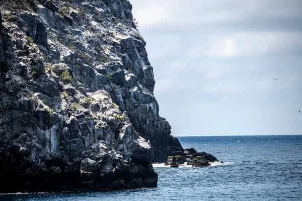 Landscape Uninhabited Islands Black Volcanic Stone — Fotografia de Stock