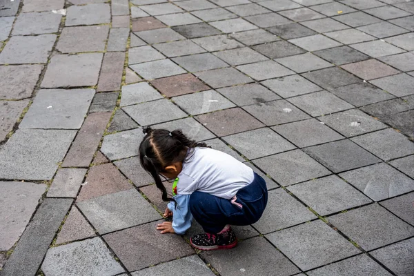 Cityscape Local People Different Angles Mountainous Capital Ecuador Quito — Zdjęcie stockowe