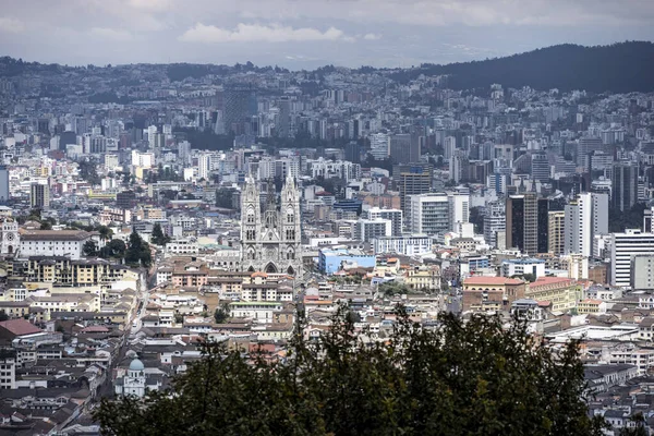 Cityscape Different Angles Mountainous Capital Ecuador Quito lizenzfreie Stockbilder