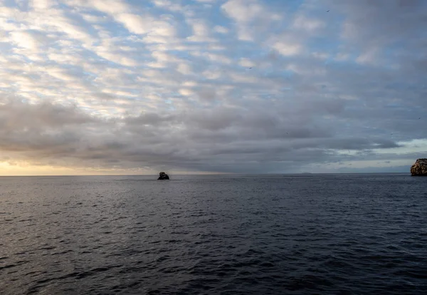 Uninhabited Islands Galapagos Orchipelago Safari Ship Background Sea — 스톡 사진