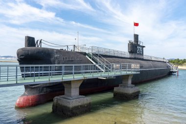 Liugong Adası Sahne Spot, Weihai, Shandong, Çin 'de gezici denizaltı görüntüsü