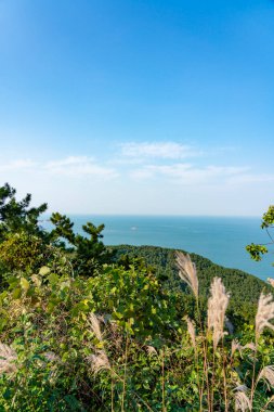 Xingfumen şehir simgesi bina, Weihai Şehri, Shandong Eyaleti, Çin Weihai Şehri, Shandong Eyaleti, Çin Mutluluk Kapısı Kent