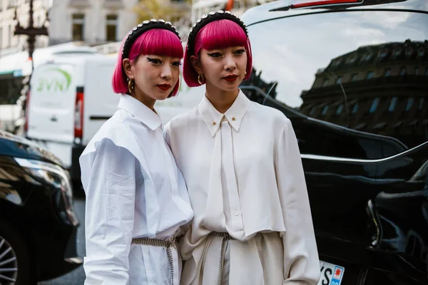 Paris Frankrike September 2019 Ami Suzuki Och Aya Suzuki Från — Stockfoto