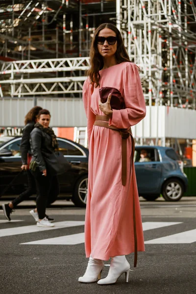 Paris Frankrike September 2019 Erika Boldrin Inför Modevisningen Stella Mccartney — Stockfoto