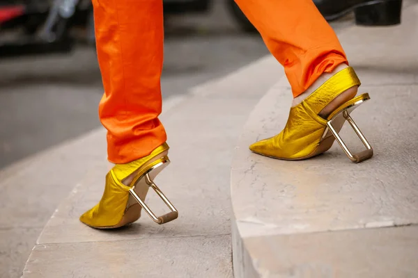 Mode Detaljer Utanför Haider Ackermann Show Paris Fashion Week Kvinnors — Stockfoto