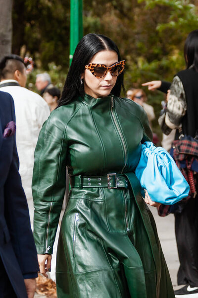 A guest is seen outside Elie Saab show during Paris Fashion Week Womenswear Spring Summer 2020
